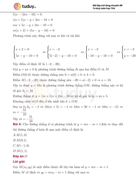 Chuyên đề Toán TSA: Hàm số & đồ thị. Phương trình, hệ PT p3