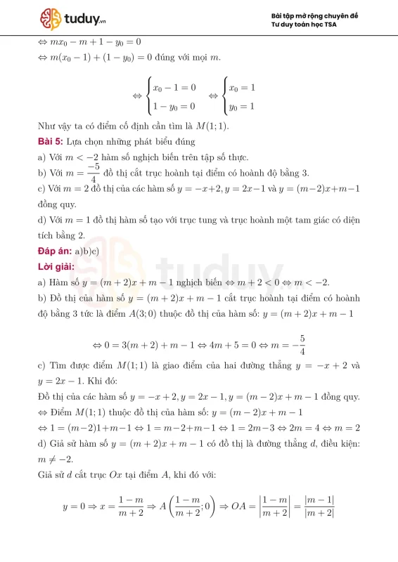Chuyên đề Toán TSA: Hàm số & đồ thị. Phương trình, hệ PT p2