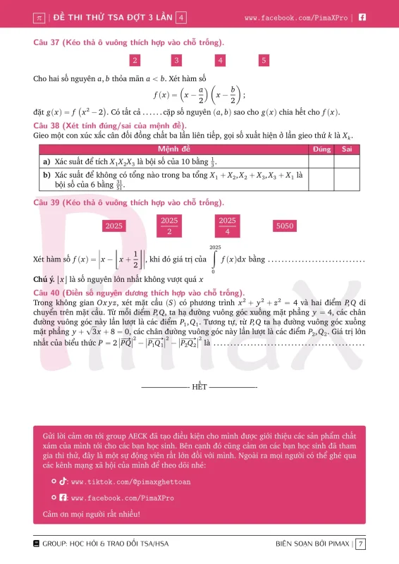 Đề minh họa đánh giá tư duy TSA 2025 Toán học số 34 trang 5