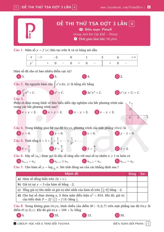 Đề minh họa đánh giá tư duy TSA 2025 Toán học số 34 trang 6