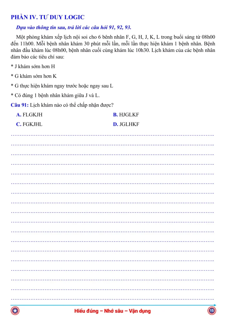 Đề Thi ĐGNL LOGIC SỐ 2