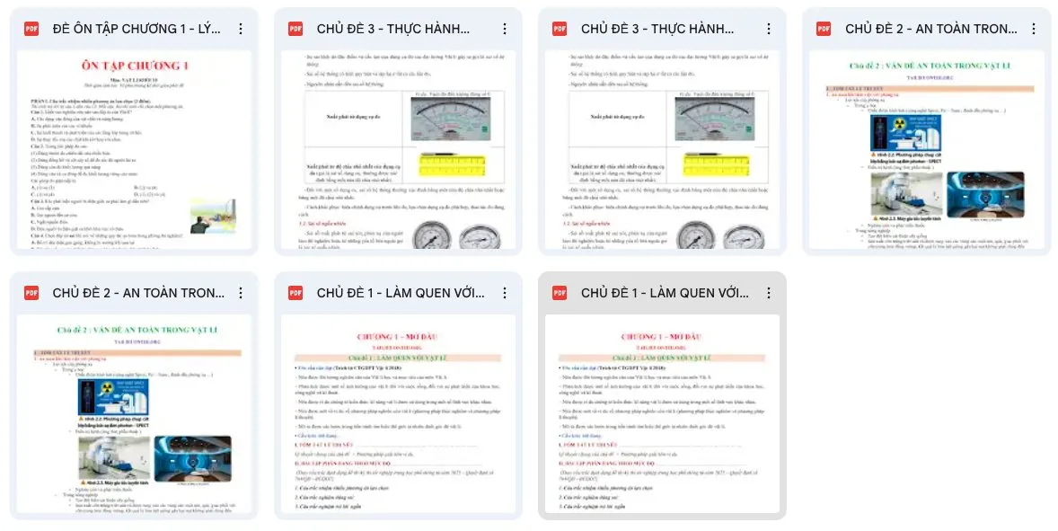 Vật lý 10 - Chương 1 Mở đầu