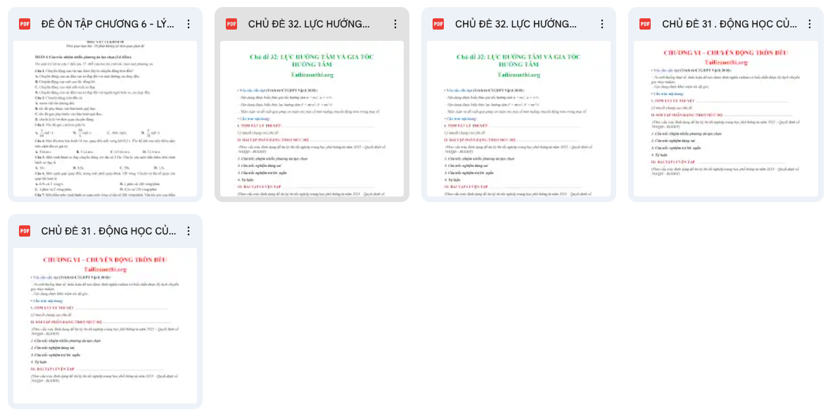 Tài liệu Vật lý 10 - Chương 6 Chuyển động tròn