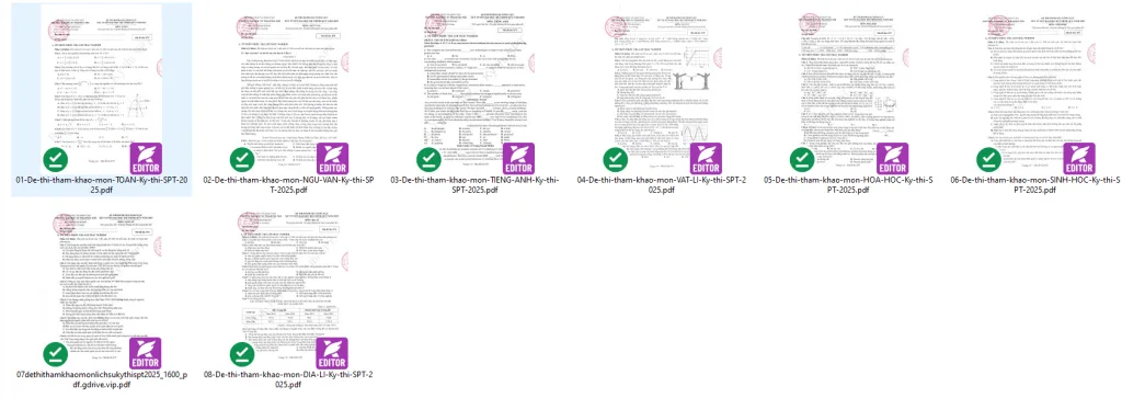 Đề minh họa Đánh giá năng lực Sư phạm Hà Nội 2025