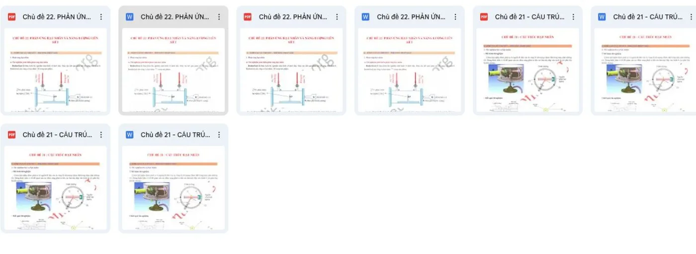 Tài liệu Vật lý 12 – Chương 4 Vật Lý Hạt Nhân và Phóng Xạ 2026