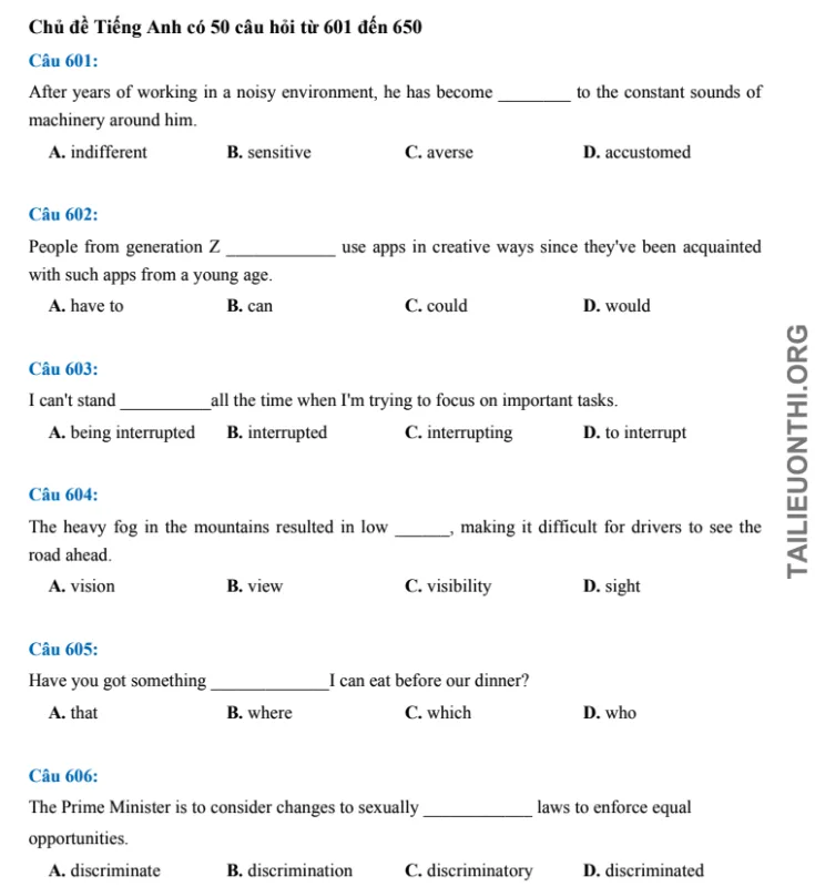 Tải đề thi thử đánh giá năng lực HSA Tiếng anh số 25