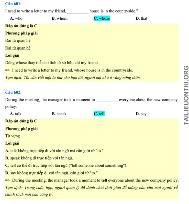 Tải đề thi thử đánh giá năng lực HSA Tiếng anh số 29