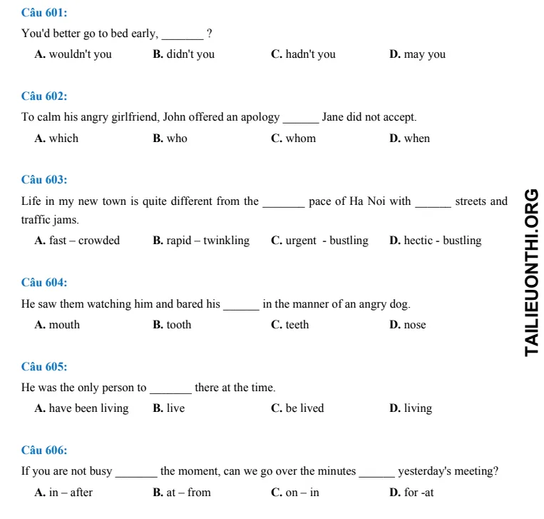 Tải đề thi thử đánh giá năng lực HSA Tiếng anh số 34