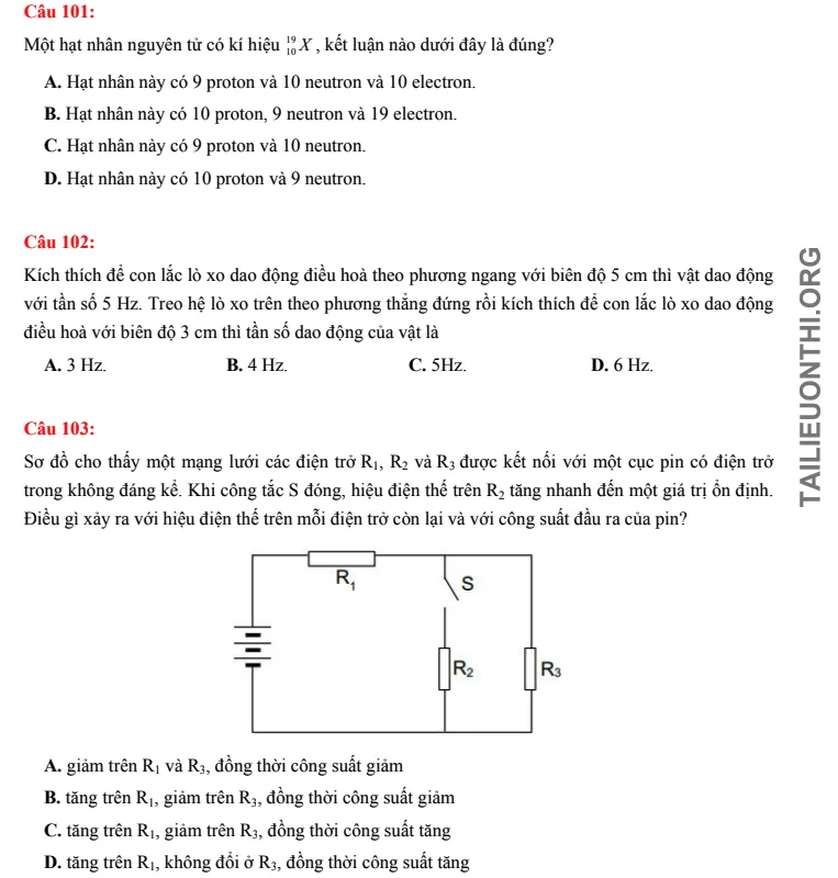 Tải đề thi thử đánh giá năng lực HSA phần Khoa học số 32