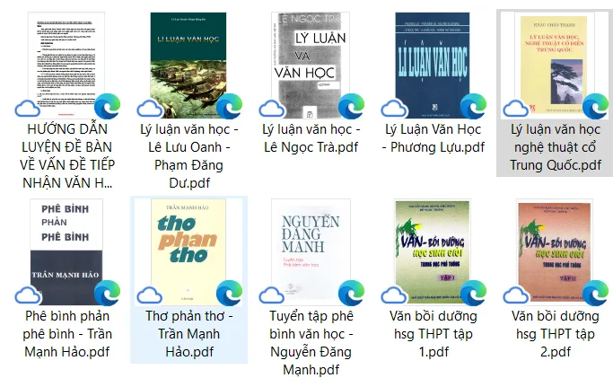 Tổng hợp sách và tài liệu về lý luận văn học, phê bình văn học