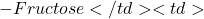 -Fructose</td><td>