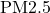 \text{PM2.5}