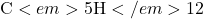 \text{C}<em>5\text{H}</em>{12}